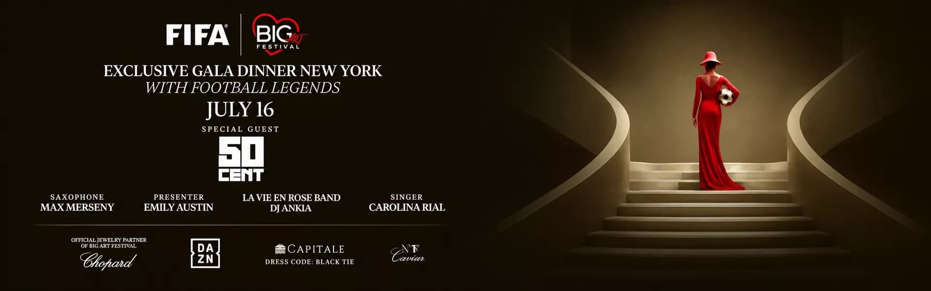 FIFA x Big Art Festival Gala to Bring Football Legends and Global Leaders to New York