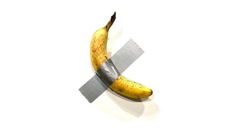 A duct-taped banana sells for $6.2 million at an art auction
